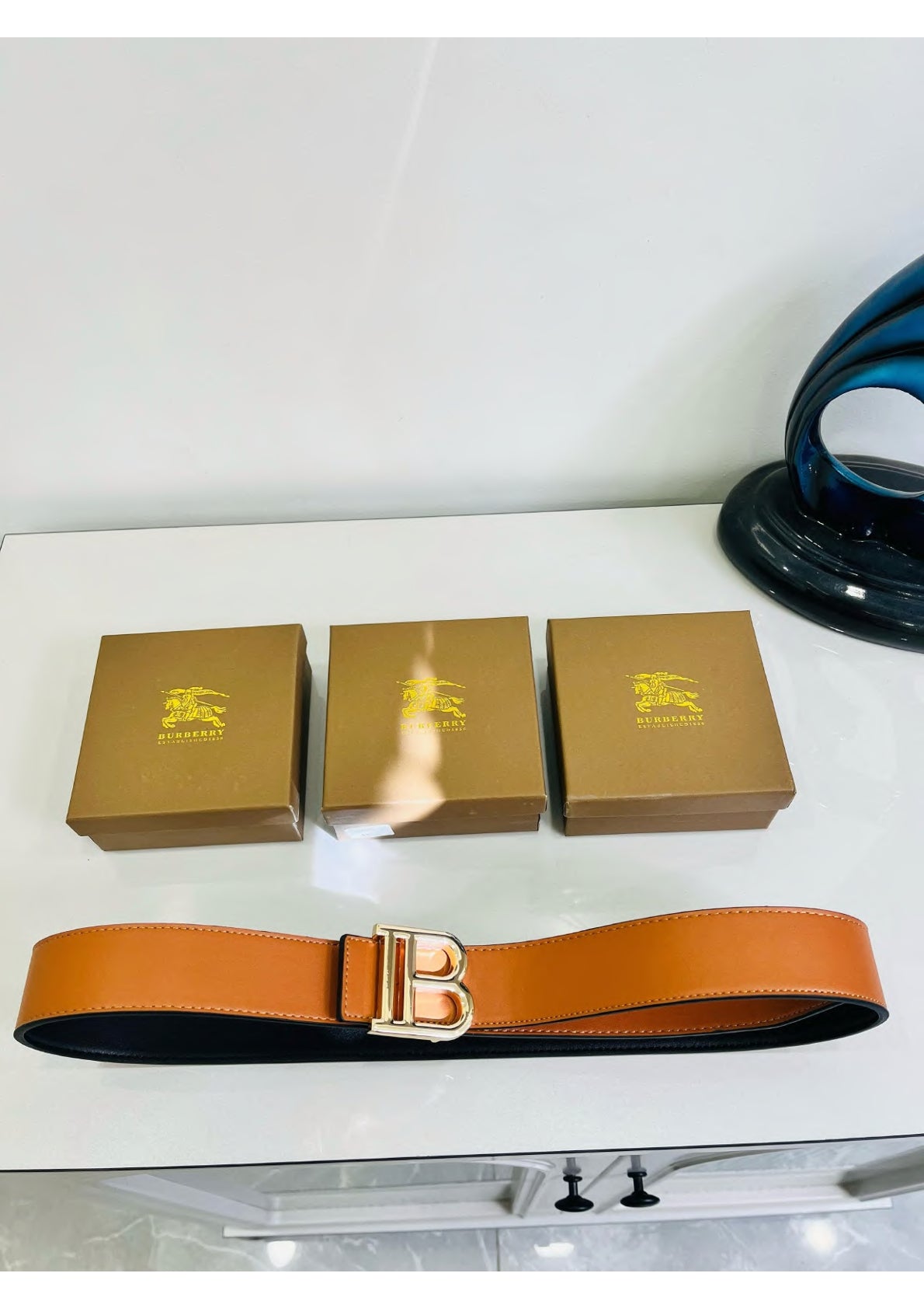 Men's Classic Brown Leather Belt