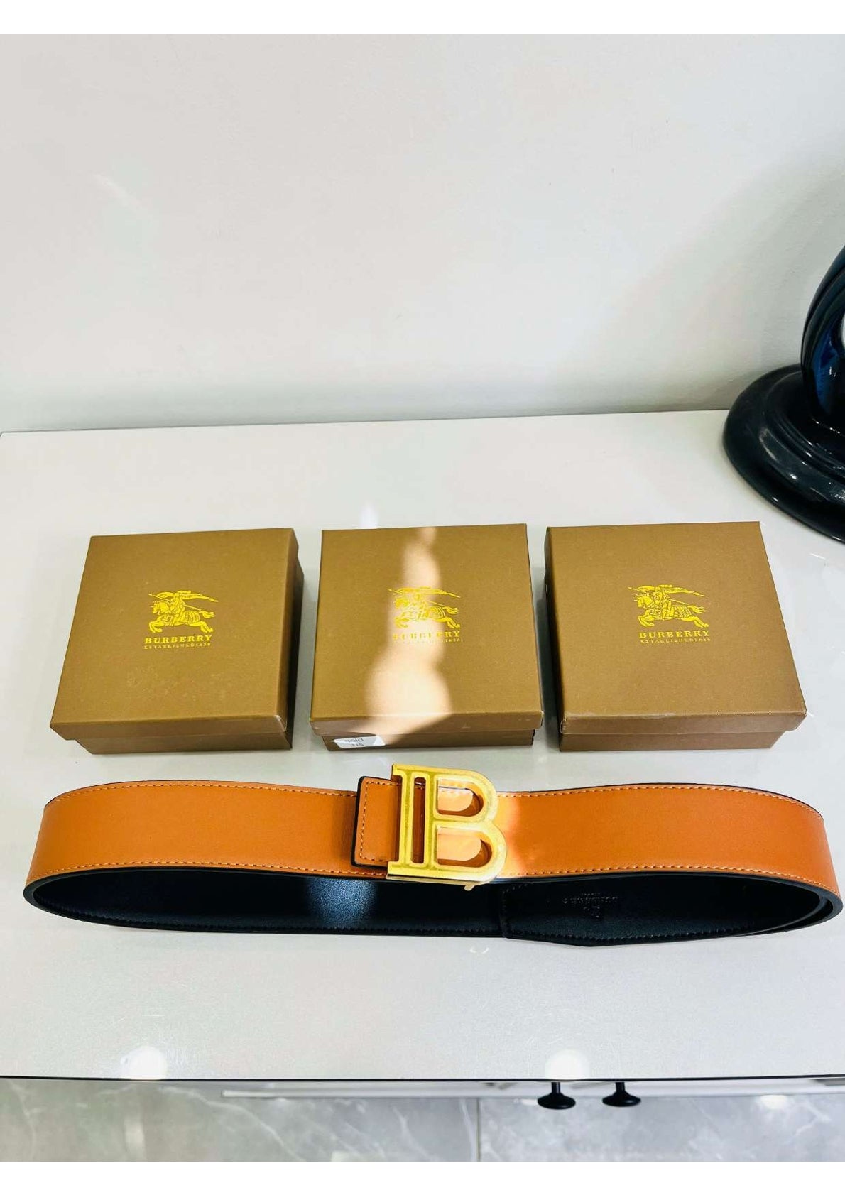 Men's Classic Brown Leather Belt
