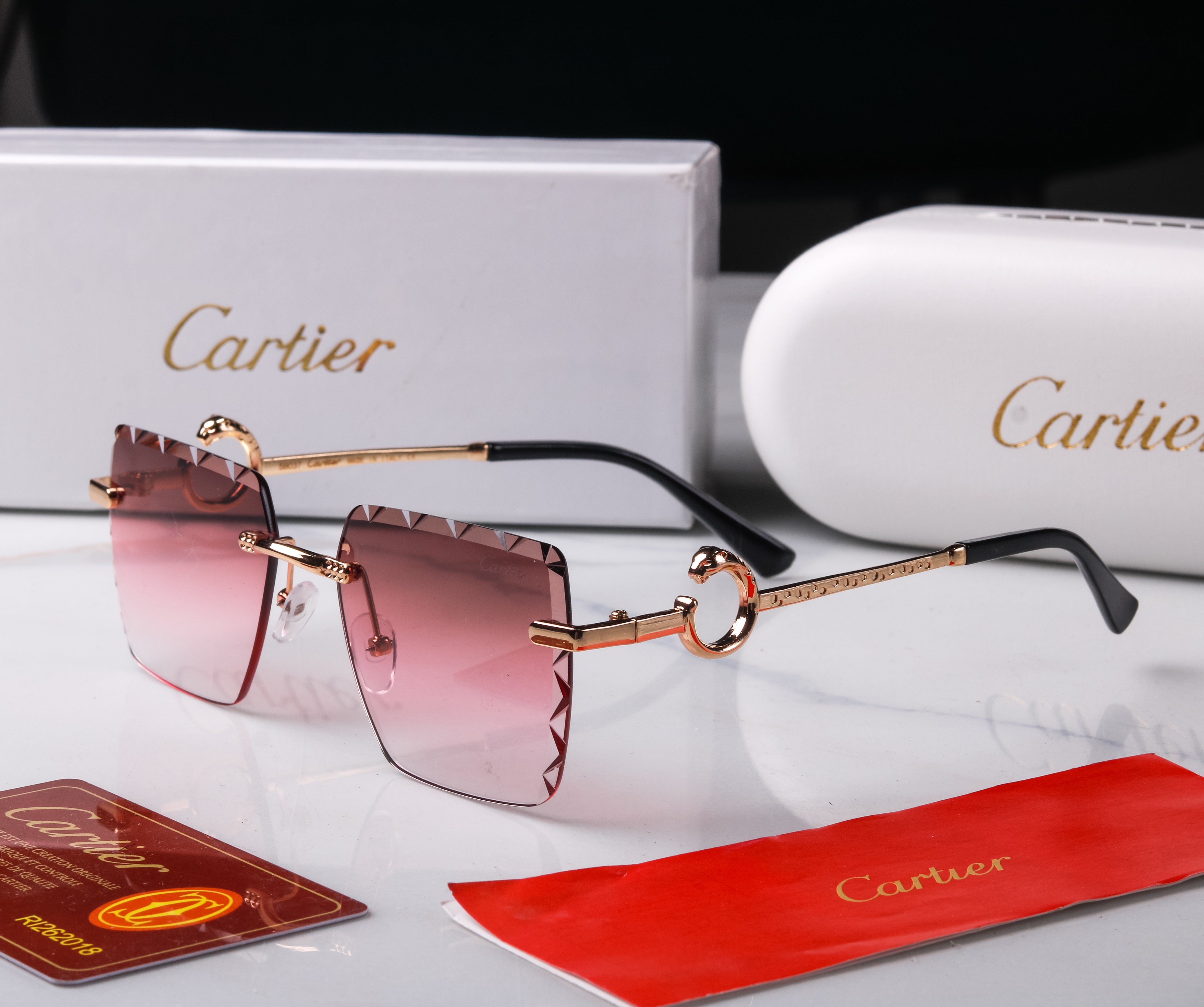 Rose Tinted Angles: Emphasizing the color and the sharp lines.