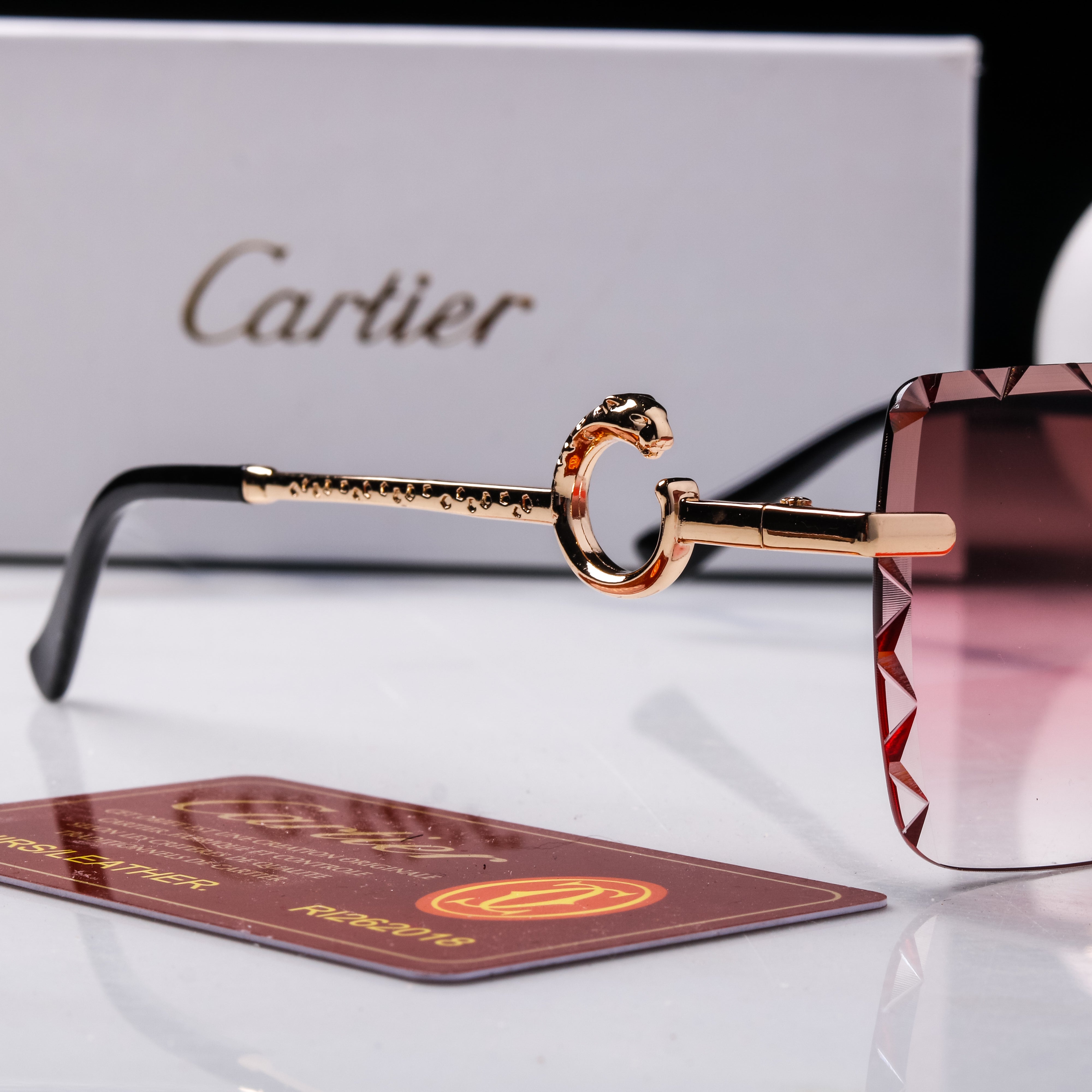 Rose Tinted Angles: Emphasizing the color and the sharp lines.