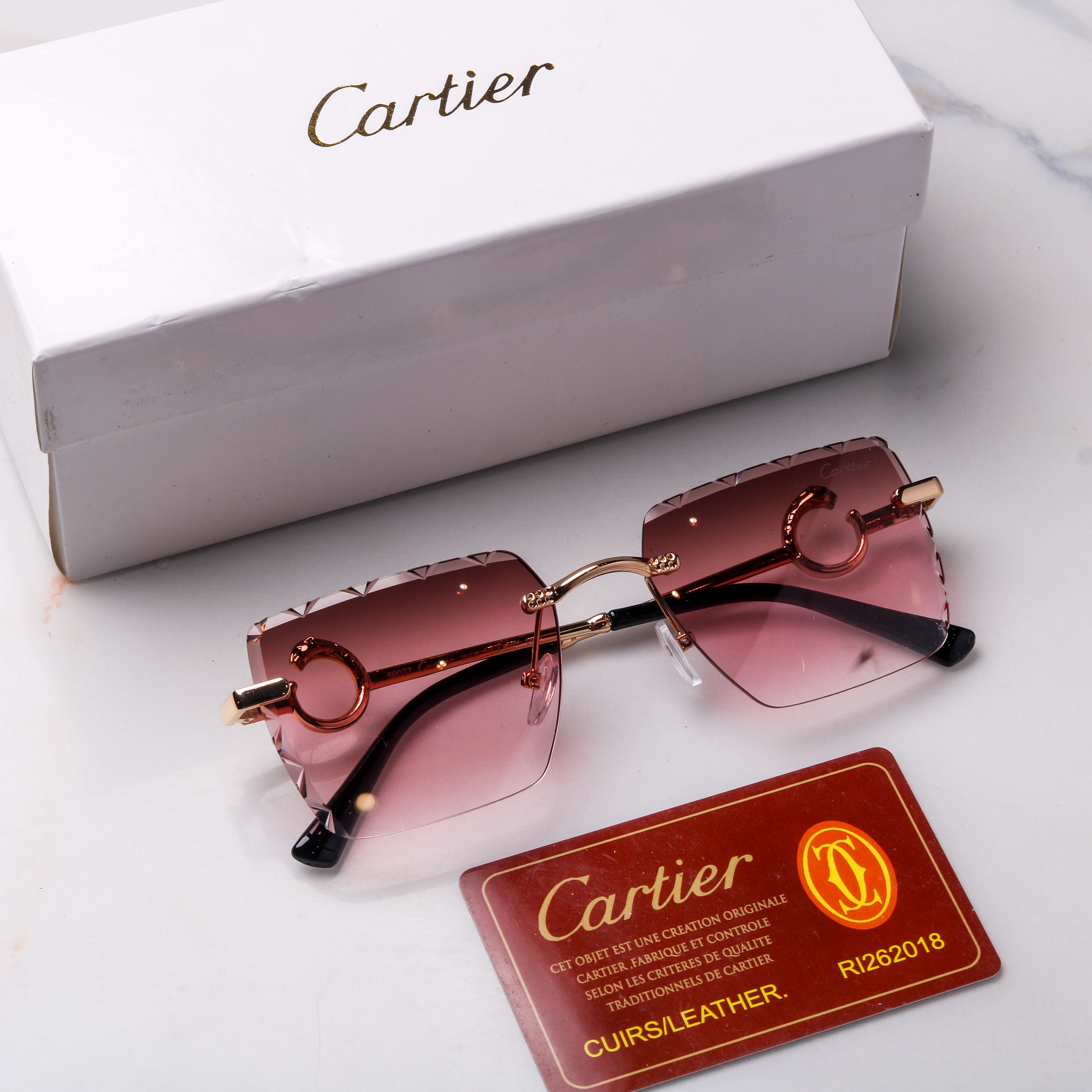 Rose Tinted Angles: Emphasizing the color and the sharp lines.