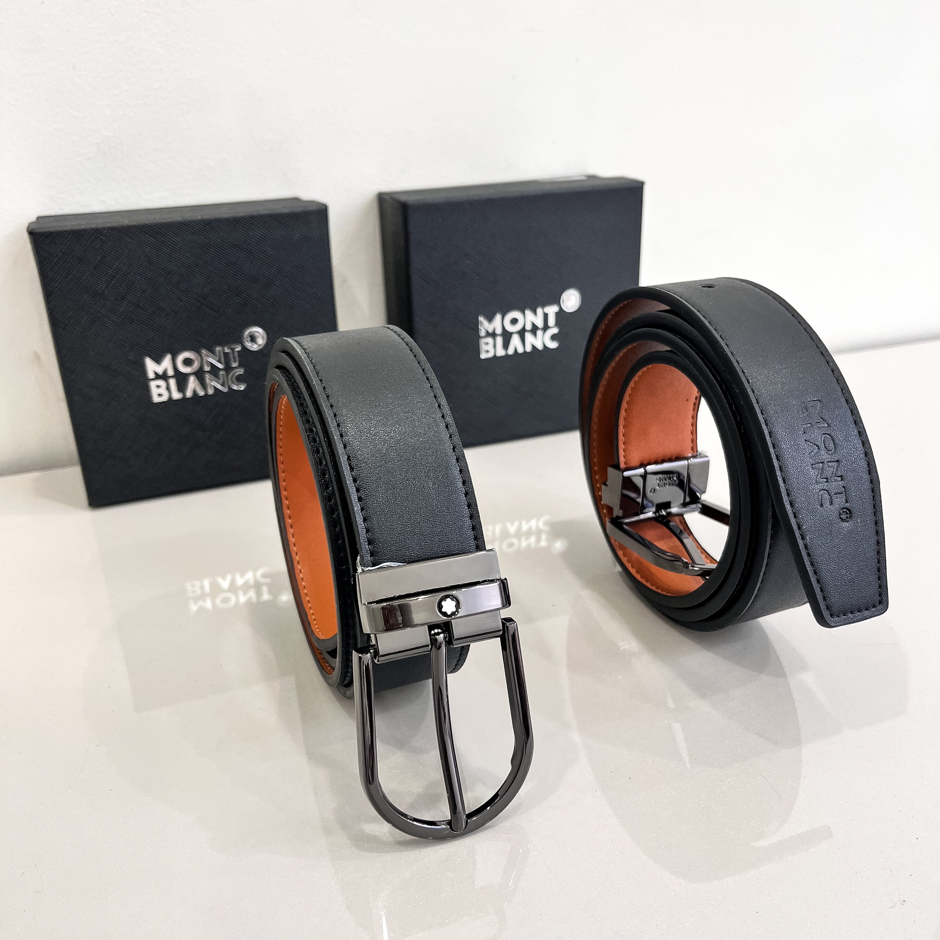 Genuine Leather Belt with Metal Buckle- Sleek & Strong